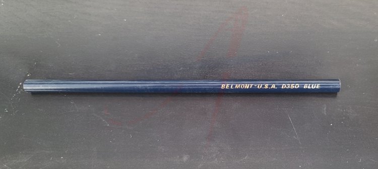 NAVY BLUE PENCIL - Click Image to Close