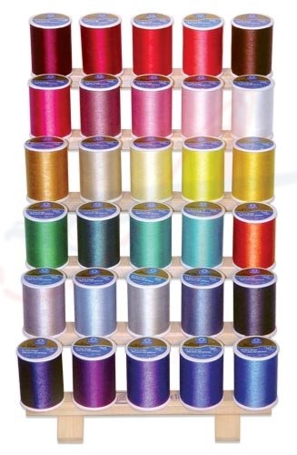 30 SPOOL THREAD RACK W/LEGS - Click Image to Close