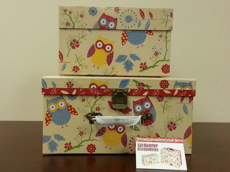 RETRO OWL STORAGE BOX SET