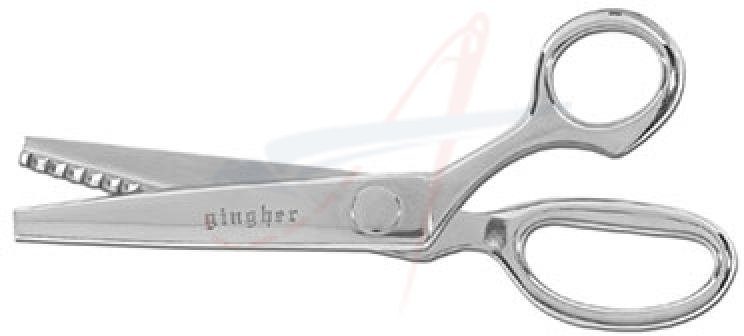 7 1/2" GINGHER PINKING SHEARS - Click Image to Close