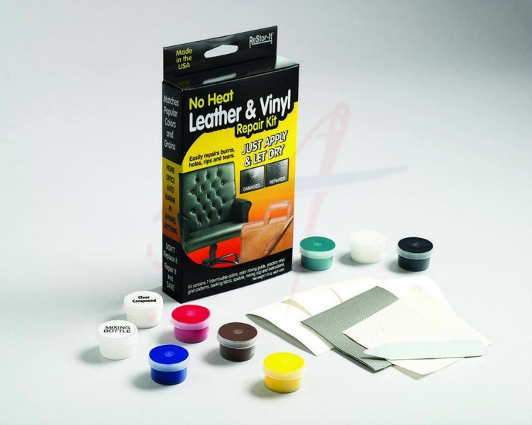 LEATHER & VINYL REPAIR KIT - Click Image to Close
