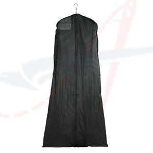 ZIPPERED GARMENT BAGS BLACK - Click Image to Close